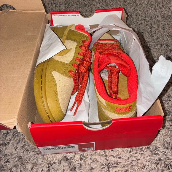 Nike Low Top Sneakers in Yellow, Cream & Red Accents - Picture 3 of 5